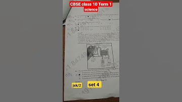 class 10 Science term 1 cbse answer key Jsk2 set 4 QP code 031/2/4