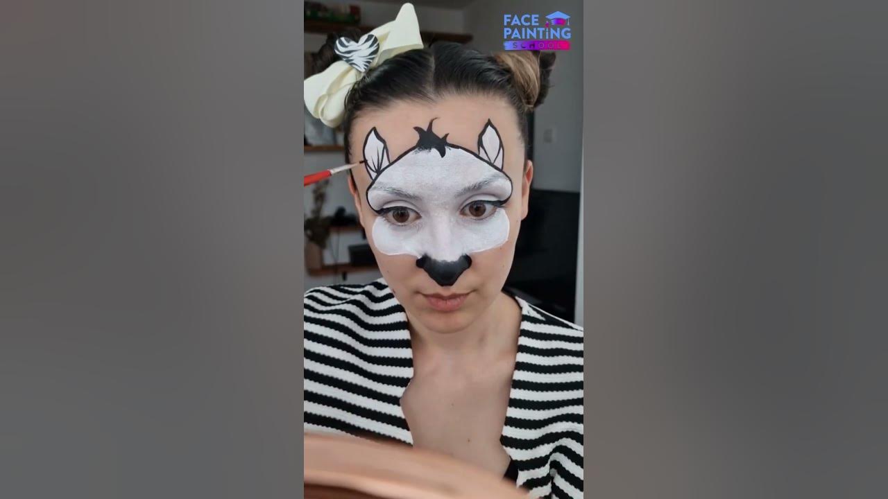 Cute Panda Face Paint: Step by Step Tutorial