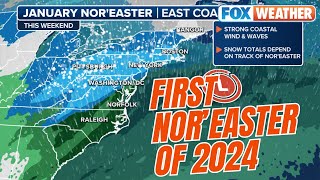First Nor’easter Of 2024 Could Blast East With Significant Snow From New York To Washington