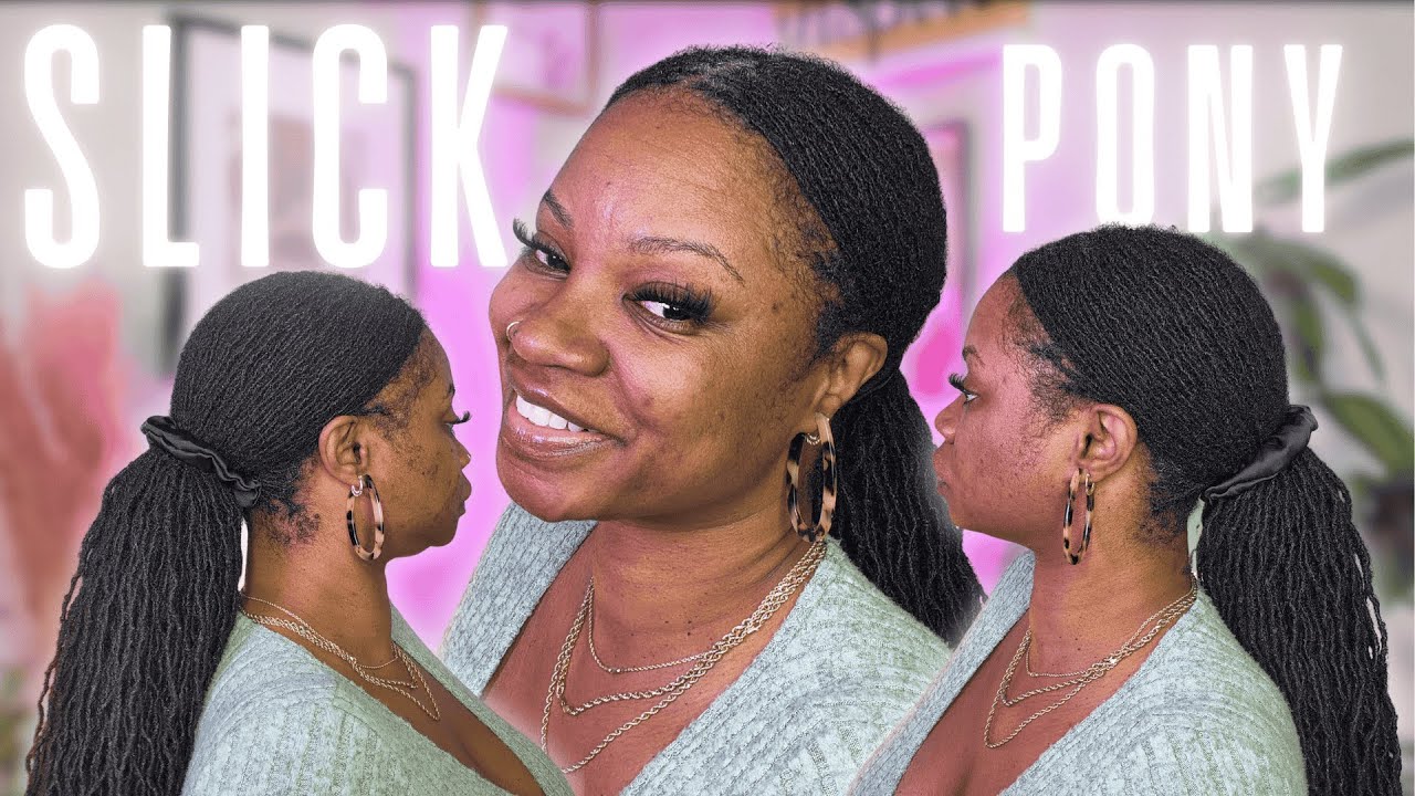 Возможно, это самый простой способ сделать гладкий конский хвост на густых локонах | Drknlvely