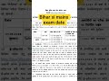 bihar si mains exam date out #bihardaroga #darogaexam