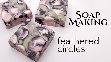 Feathered Circles Soap Making | Soap Challenge Club