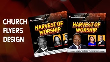 How to create a simple church flyers with corel x7/ Timi Graphics
