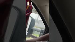 WHOAH! Slow-Mo of Bridge Collapse as Man Drives Past It