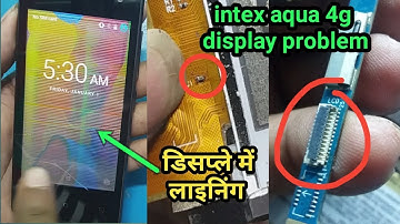 intex aqua lions 4g display light solution||intex display problem