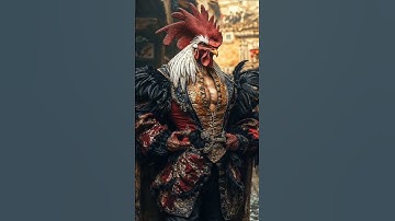 31 🐓🔥👑 AI Generated Video Human Rooster Hybrid  Epic AI Morphing Transformation  A man transforms
