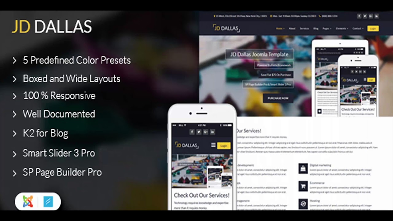 JD Dallas - Responsive Business Joomla 3.8 Template | Themeforest Website Templates and Themes