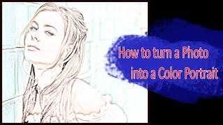 How to turn a Photo into a color  Sketch  Portrait screenshot 5