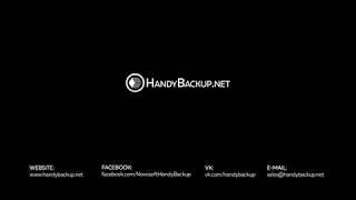 Video Tutorial: Image Backup and Recovery with Handy Backup Disaster Recovery
