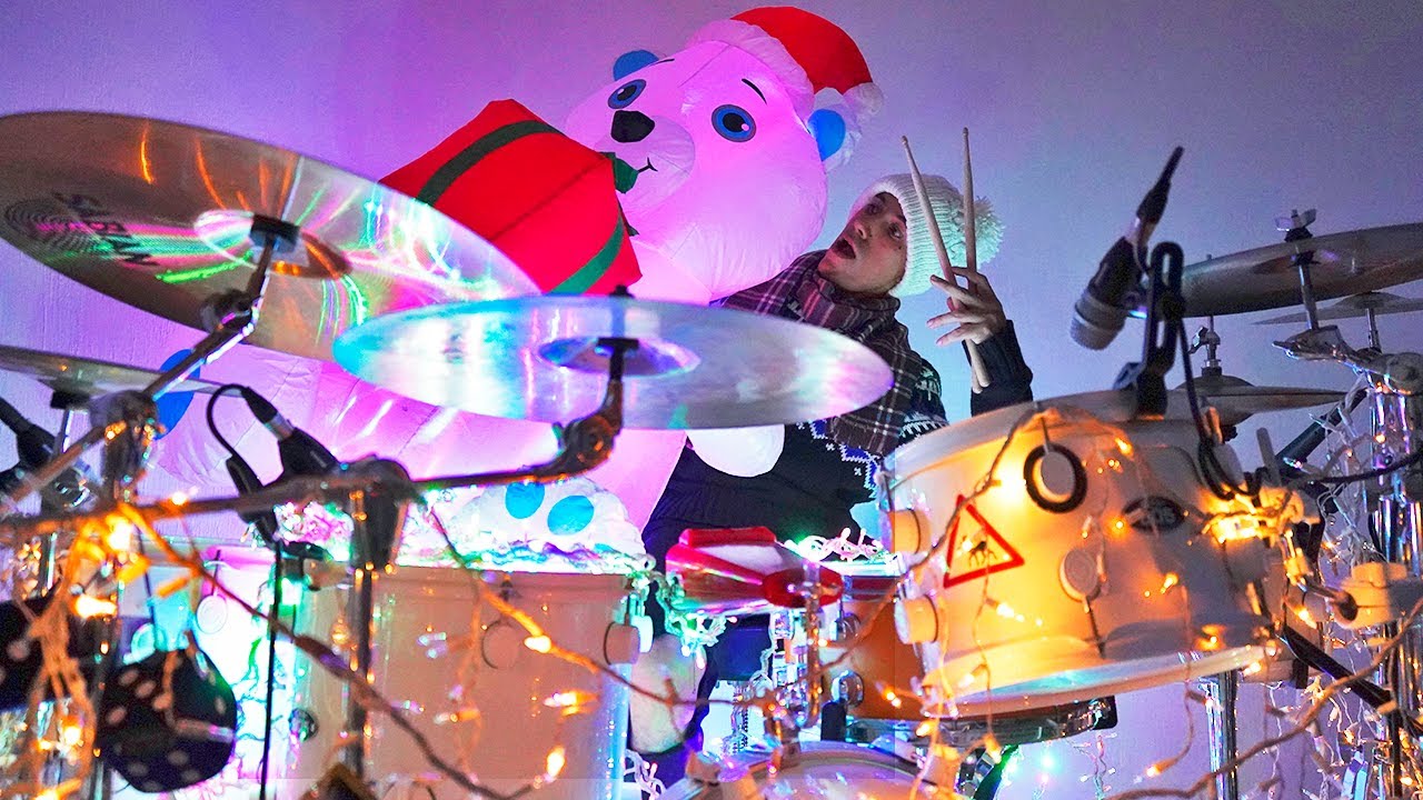 Rockin’ Around the Christmas Tree | Drum Cover (ft. First to Eleven)