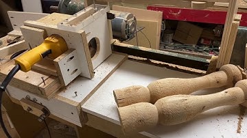 Crazy Homemade Copy Lathe 4. She works!!!!!
