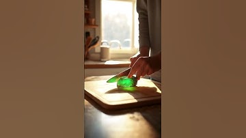 Cutting a radioactive rock in the kitchen ASMR satisfying