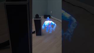 Star Wars Dejarik Hologram Projected On A HazeDisplay Fog Machine