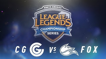 CG vs. FOX - Week 8 Day 1 | NA LCS Spring Split | Clutch Gaming vs. Echo Fox (2018)