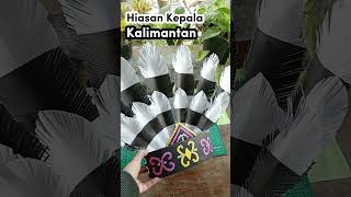 Unik dari Kertas! Hiasan Kepala Karnaval Dayak Kalimantan  #shorts #tutorial #hiasankepalakalimantan
