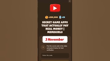SECRET GAME APPS THAT ACTUALLY PAY REAL MONEY | MEMEGIRLS #memefi #code