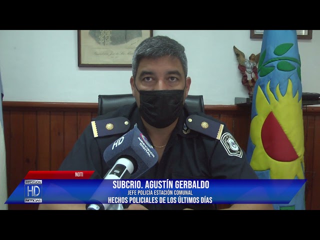 SubCrio Agustín Gerbaldo Hechos Policiales Fiestas Clandestinas Responsabilidad a la hora de manejar