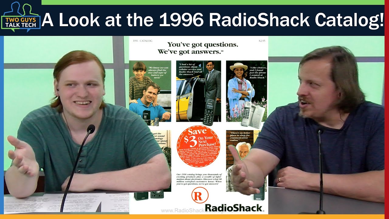 1996 was a CRAZY Year for Tech Aesthetics RadioShack Catalog 1996