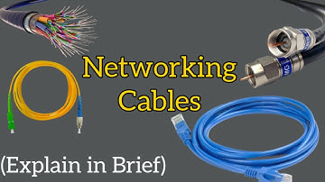 Networking Cables & Types Of Networking Cables | Coaxial, Twisted Pair, Fiber Optics Cable
