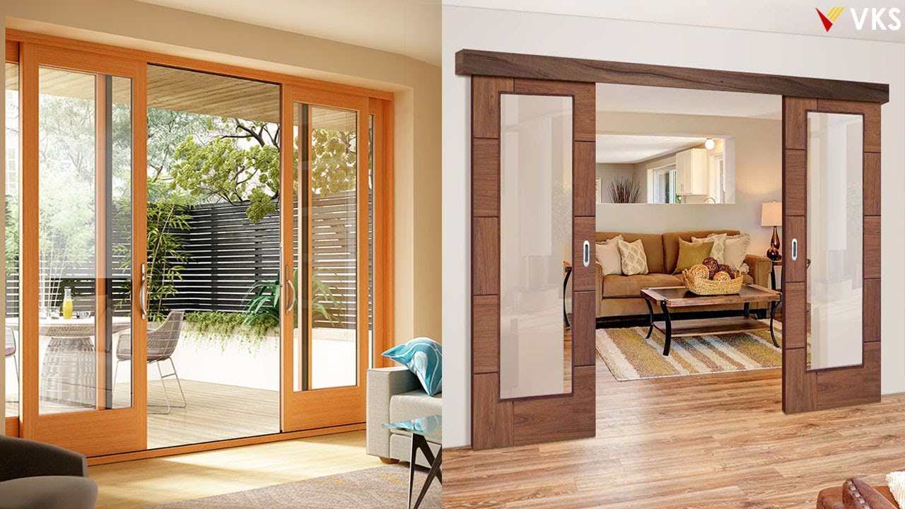 living room wooden door design