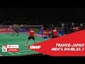 Thomas cup  md2  gicquellabar fra vs endowatanabe jpn  bwf 2018