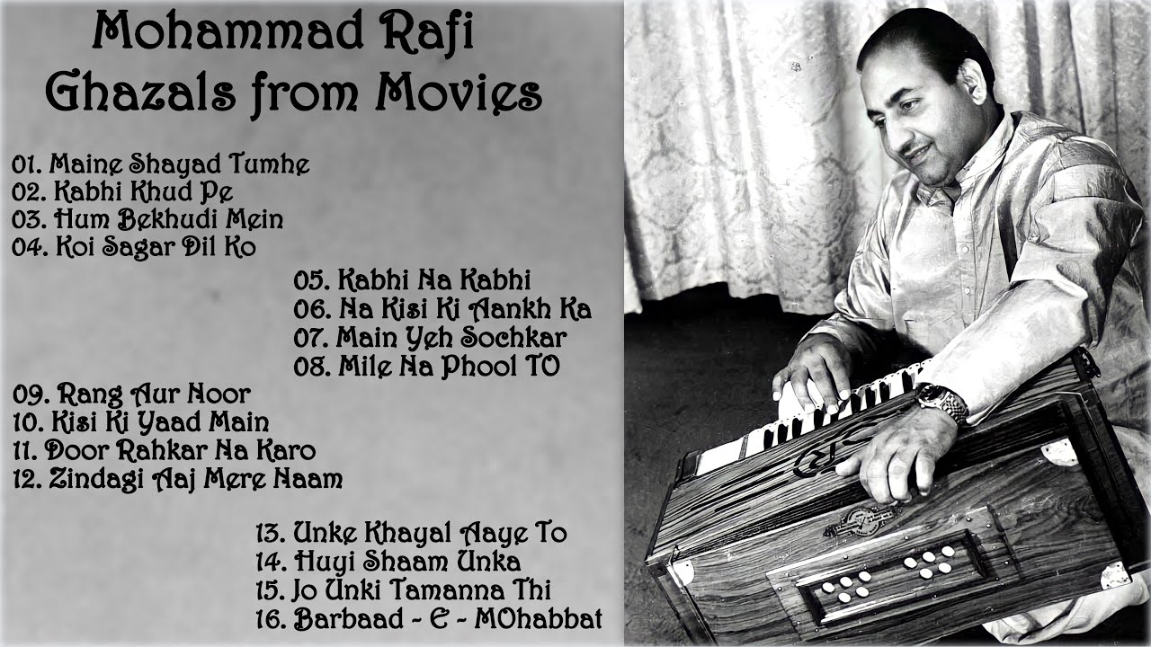 Mohammad Rafi Melodies  Soulful Ghazals from Hindi Movies