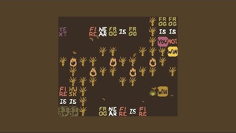 【Baba Is You】" jump fire" - Custom level