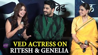 Ved actress Jiya Shankar & Shubhankar On Riteish Deshmukh & Genelia D'Souza