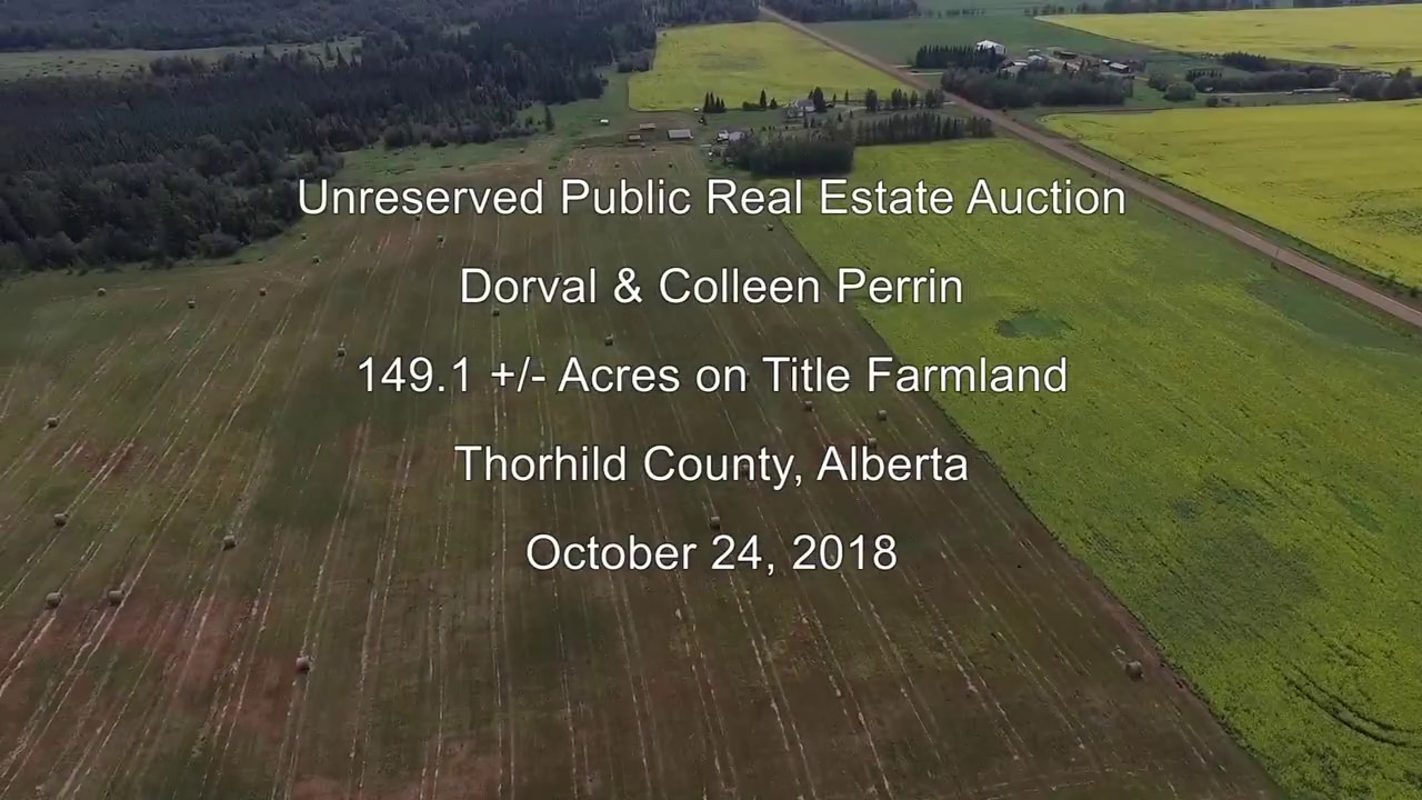 Agricultural land for sale in Thorhild County, AB unreserved auction