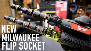 NEW Milwaukee Flip Socket Multi-Nut Driver vs Klein Tools 7-in-1 Impact Flip Socket - 48-22-2981