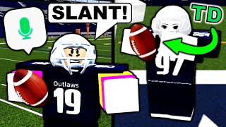 CALLING PLAYS WITH ROBLOX VOICE CHAT! (FOOTBALL FUSION 2)