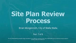 EWA Training Sessions - Part 7: Site Plan Review Process