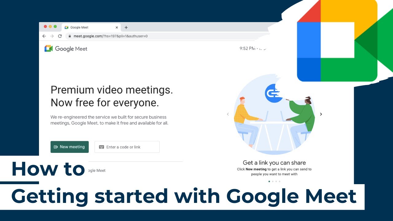How to | Google Meet | Getting started with Google Meet (FREE Version ...