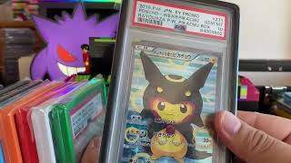 PSA 10 Graded Pokemon Cards collection - Poncho Pikachu & Grail Vintage WOTC Shiny Charizard Cards!