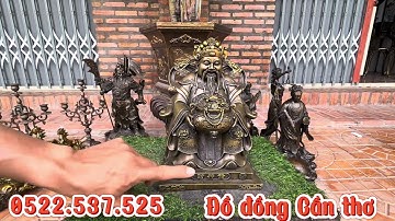 Tượng thần hộ pháp _ Cặp chân nến _ Cụ cóc đồng _ Ngày 9/5  #đồcổ #đồđồng#đồđồngcầnThơ