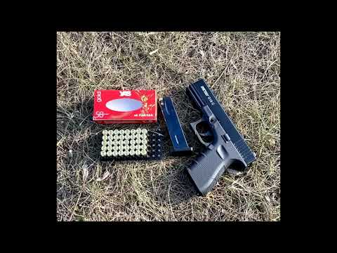 Охолощенный Глок 19 - имитация выстрела патронами 9mm P.A.K - YouTube