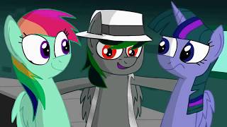 Video thumbnail of "my little pony (beat it gay horses) rainbow kiss her-equestria girls"