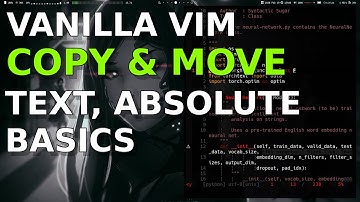 vim: Copying and moving text