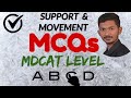 MOST IMPORTANT MCQs of SUPPORT & MOVEMENT || BS BIO STUDIO