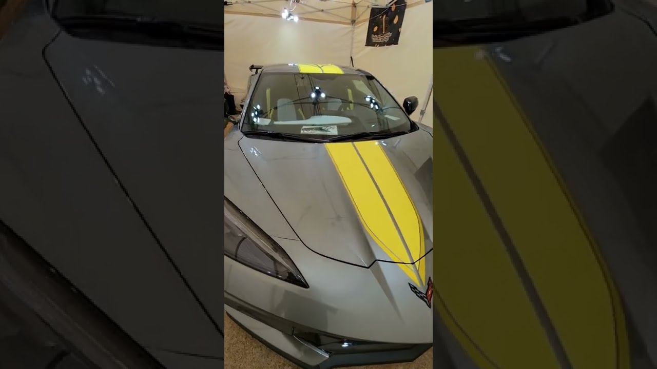 Ceramic coating on a 2022 C8 Corvette