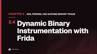 2.4 Dynamic Binary Instrumentation with Frida | GDB, Pwndbg, and Runtime Memory Triage