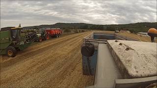 Moisson du blé 2017 [GoPro] Du battage au pressage !