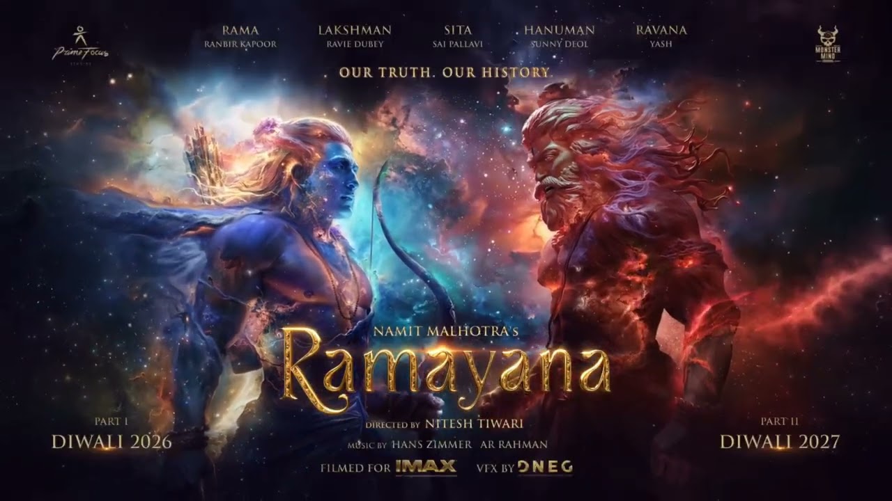 Namit Malhotra's Ramayana:  Motion Banner |Nitesh Tiwari | Ranbir, Yash, Hans Zimmer & ARRahman 