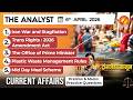 Current Affairs Today 6th APR 2026 I UPSC Daily Current Affairs I The Hindu Analysis I The Analyst