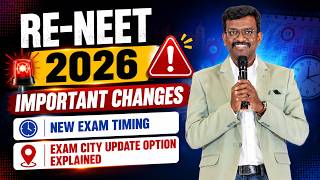 RE NEET 2026 Important Changes ⚠️ New Exam Timing & City Update Option Explained - Mizpah Academy