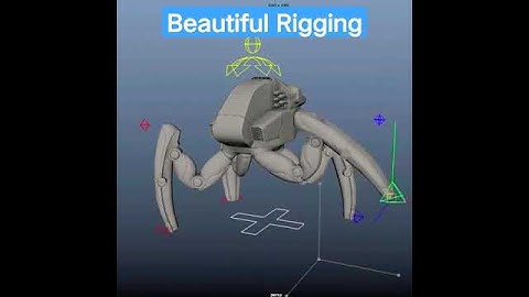 Beautiful Rigging for Robot #rrr #animation #3d #vfx #robot #rigging #mining #maya #ckay #trend