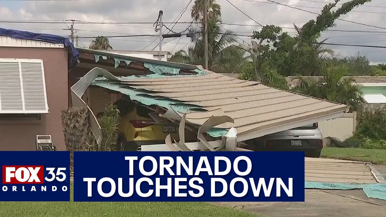 EF-1 tornado touches down in Brevard County - YouTube