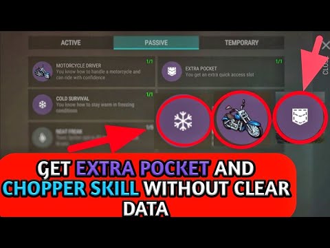 TRICK TO GET EXTRA POCKET OR CHOPPER SKILL WITHOUT USING CLEAR DATA ...