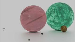 Orbs celestial bodies Size Comparison 2025