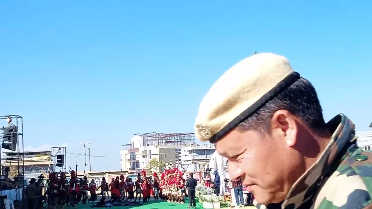 15 February Luingaini festival at Ukhrul district head quarter ground. Yimkhiung folk dance